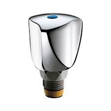 Tête universelle à clapet chromée avec croisillon laiton 12x17